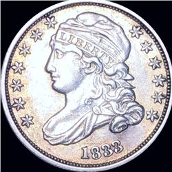 1833 Capped Bust Dime ABOUT UNCIRCULATED