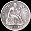 Image 1 : 1861-S Seated Liberty Dime ABOUT UNCIRCULATED