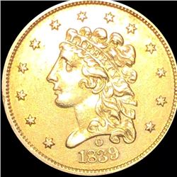 1839-O $2.50 Gold Quarter Eagle UNCIRCULATED