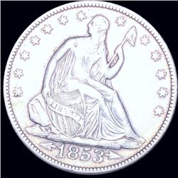 1853 Seated Half Dollar ABOUT UNCIRCULATED