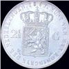 Image 2 : 1867 Netherland 2 1/2 Gulden CLOSELY UNCIRCULATED