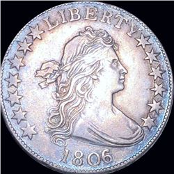 1806/5 Draped Bust Half Dollar VF+/XF