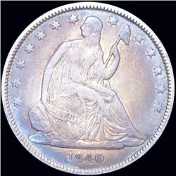1840 "Rev of 39" Seated Half Dollar LIGHTLY CIRC