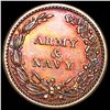 Image 2 : 1863 Civil War Token "Army & Navy" CLOSE UNC