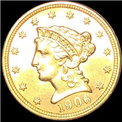 1906 $2.50 Gold Quarter Eagle UNCIRCULATED