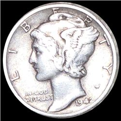 1942/41-D Mercury Silver Dime ABOUT UNCIRCULATED
