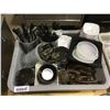 Image 1 : Bin of Assorted Table Settings