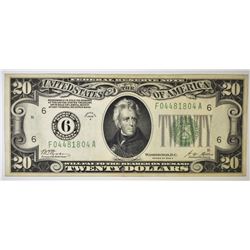 1928 A $20 FEDERAL RESERVE NOTE CU