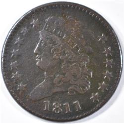 1811 HALF CENT VF
