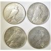 Image 2 : LOT OF 4 PEACE DOLLARS: