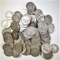 $12 FACE VALUE MIXED DATE 90% SILVER MERCURY DIMES