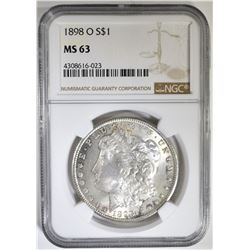 1898-O MORGAN DOLLAR  NGC MS-63