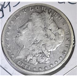 1893-CC MORGAN DOLLAR  GOOD