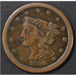 1854 HALF CENT  VG