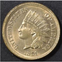 1859 INDIAN CENT  CH/GEM BU