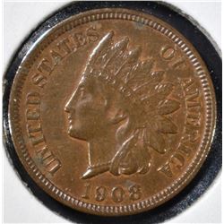 1908-S INDIAN CENT  BU