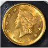 Image 1 : 1854 $1 GOLD LIBERTY  BU
