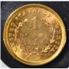 Image 2 : 1854 $1 GOLD LIBERTY  BU