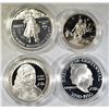 Image 2 : LOT OF 3 COMMEM PROOF SILVER DOLLARS:
