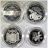 Image 3 : LOT OF 3 COMMEM PROOF SILVER DOLLARS: