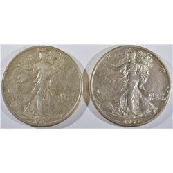 1935-D,S WALKING LIBERTY HALVES XF