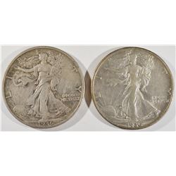 1936-D,S WALKING LIBERTY HALVES XF