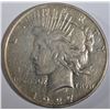 Image 1 : 1927-D PEACE DOLLAR AU