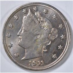 1911 LIBERTY NICKEL  CH/GEM BU