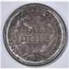 Image 2 : 1850 SEATED LIBERTY HALF DIME  CH/GEM UNC