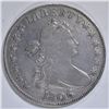 Image 1 : 1806 KNOB 6 LARGE STARS BUST HALF DOLLAR  AU