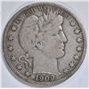 Image 1 : 1909-S BARBER HALF DOLLAR  VF/XF