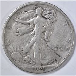 1921 WALKING LIBERTY HALF DOLLAR  VF