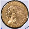 Image 1 : 1914 $2.5 GOLD INDIAN  CH BU