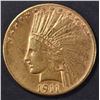 Image 1 : 1911-D $10 GOLD INDIAN  CH AU