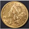 Image 1 : 1864-S $20 GOLD LIBERTY  NICE BU