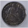 Image 2 : 1858 SEATED LIBERTY HALF DIME, ICG AU-53