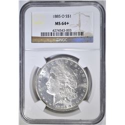 1885-O MORGAN DOLLAR, NGC MS-64+