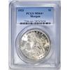 Image 1 : 1921 MORGAN DOLLAR, PCGS MS-64+