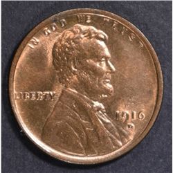 1916-D LINCOLN CENT GEM BU RB