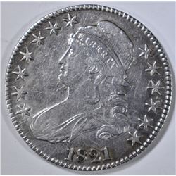 1821 BUST HALF DOLLAR XF