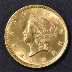 1854 TYPE 1 GOLD DOLLAR CH BU
