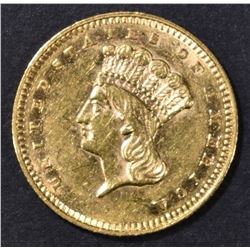 1862 GOLD DOLLAR AU/BU