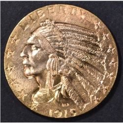 1915 $5 GOLD INDIAN CH BU