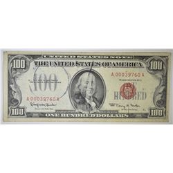 1966 $100 RED SEAL NOTE