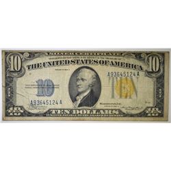 1934 A NORTH AFRICA $10 SILVER CERTIFICATE