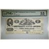 Image 1 : 1862 $2 CONFEDERATE NOTE PMG 53 T-42