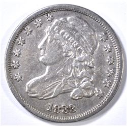 1833 BUST DIME XF
