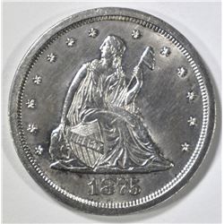 1875-S TWENTY CENT PIECE BU