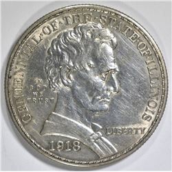 1918 LINCOLN COMMEM HALF DOLLAR AU