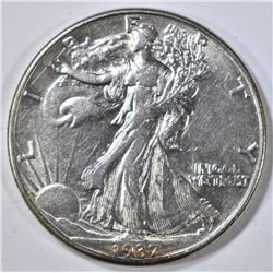 1937-D WALKING LIBERTY HALF AU